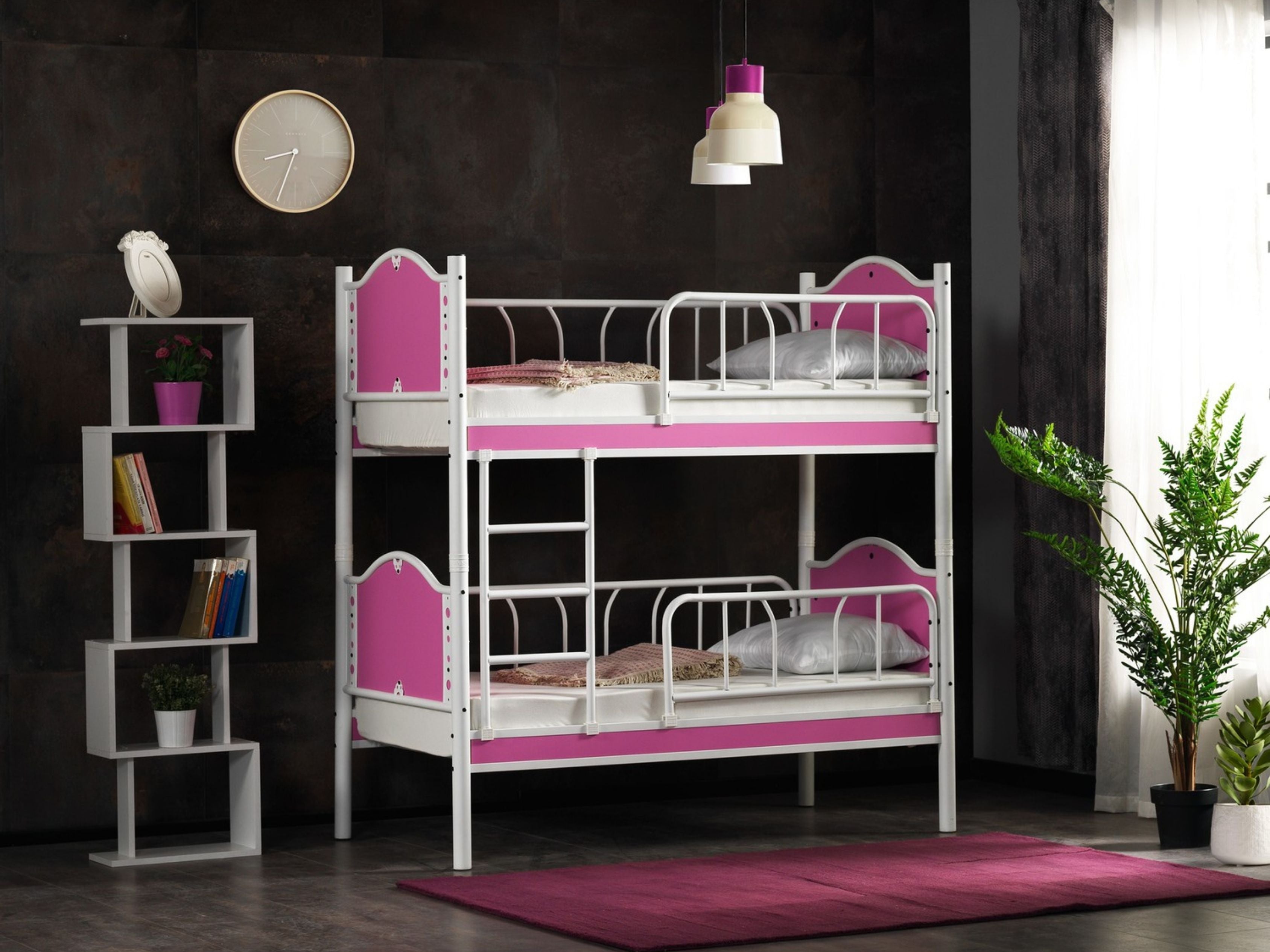 Mercan Metal Pembe Çocuk Ranza(Kargo Hediye)